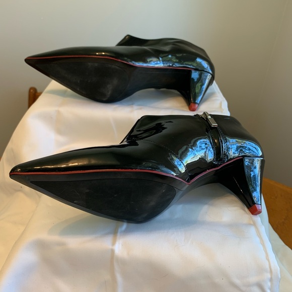 NWOT Zara black patent booties. Bring on the Spring Rain! - Picture 2 of 10